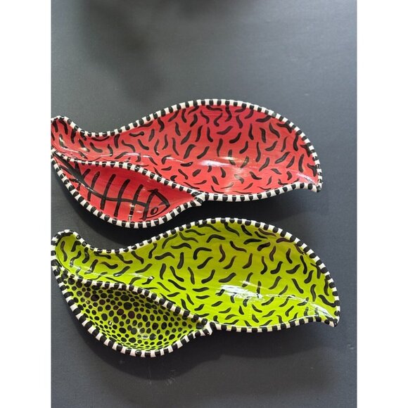 Jennifer Cukier Montreal Artist Hand Painted platters - Picture 1 of 8